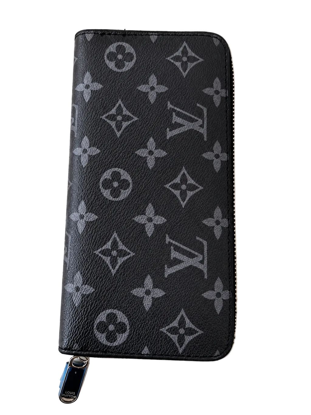 Brown Monogram Zip Wallet – Elegant & Stylish