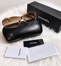 Chanel Gold-Tone Shield Sunglasses