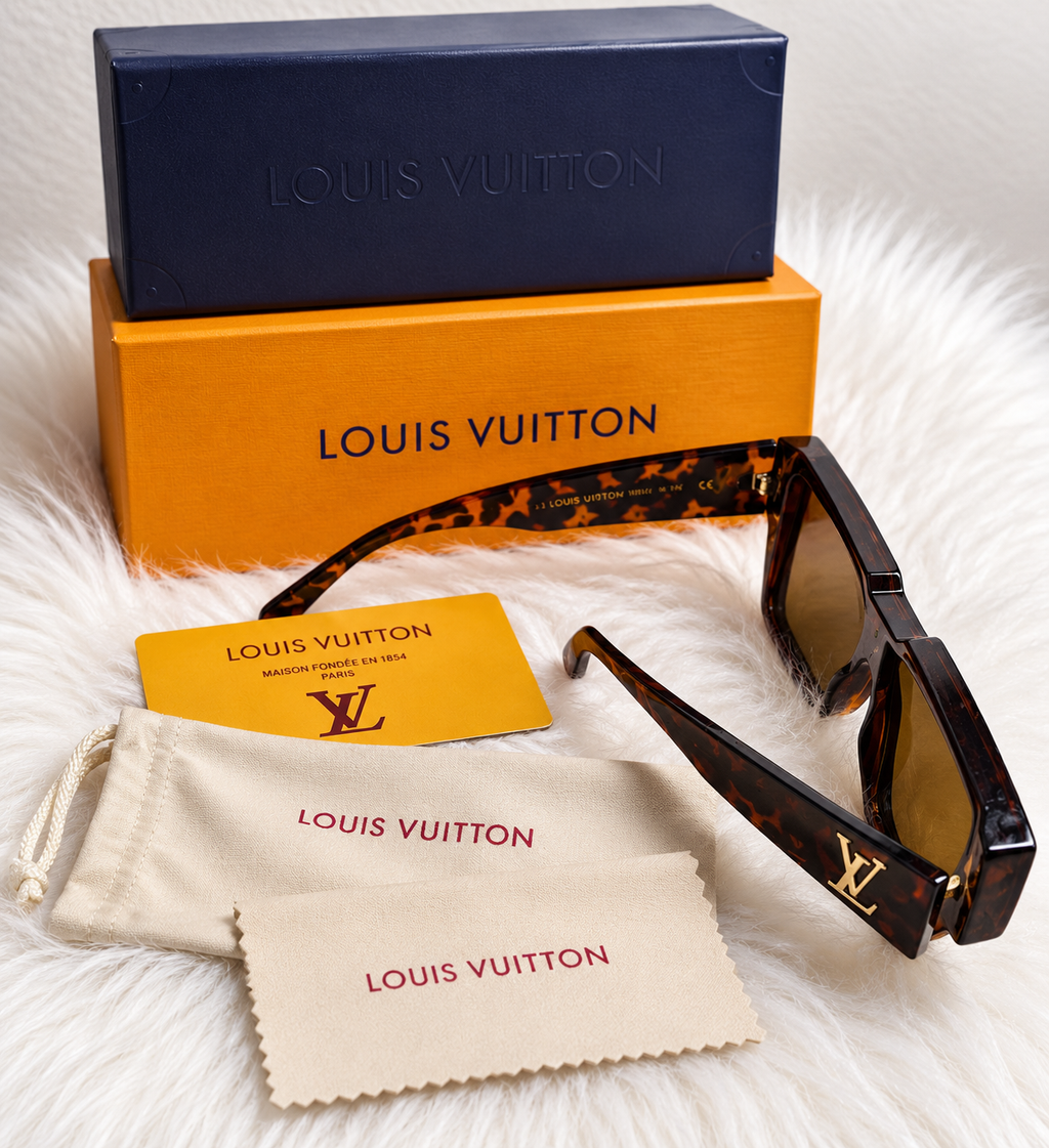 Oversized Tortoiseshell Shield Sunglasses