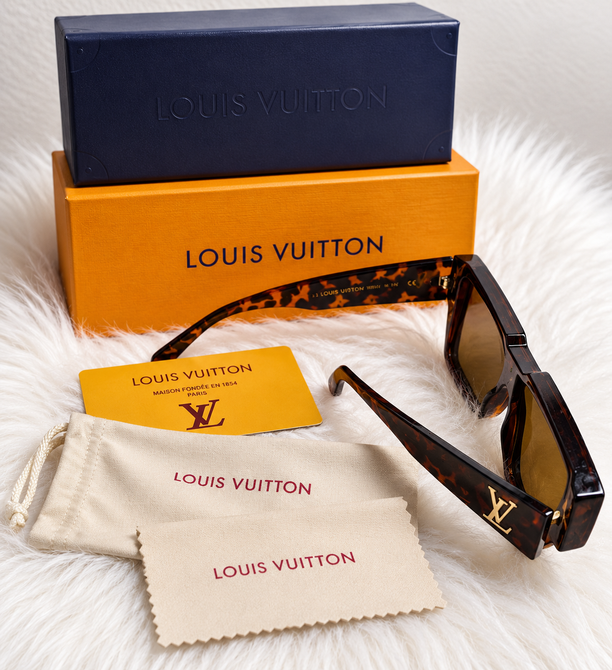 Oversized Tortoiseshell Shield Sunglasses